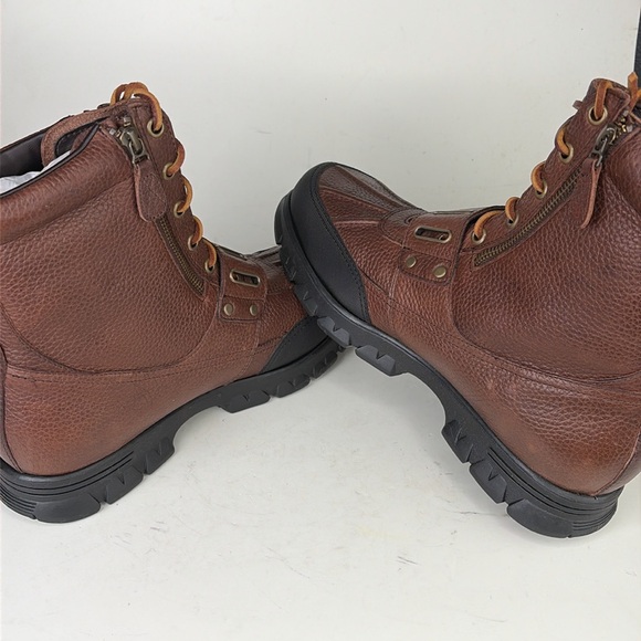 Polo Ralph Lauren Andres 3 brown leather boots size 12 D - Picture 6 of 9